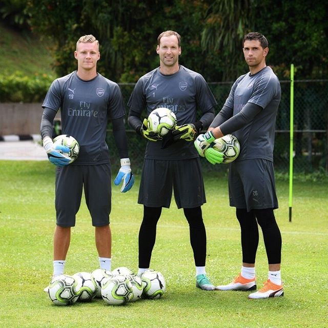 Arsenal goalkeepers: Bernd Leno, Petr Cech, Emiliano Martínez