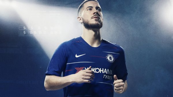 Chelsea Home Jersey 2018-19 with Eden Hazard