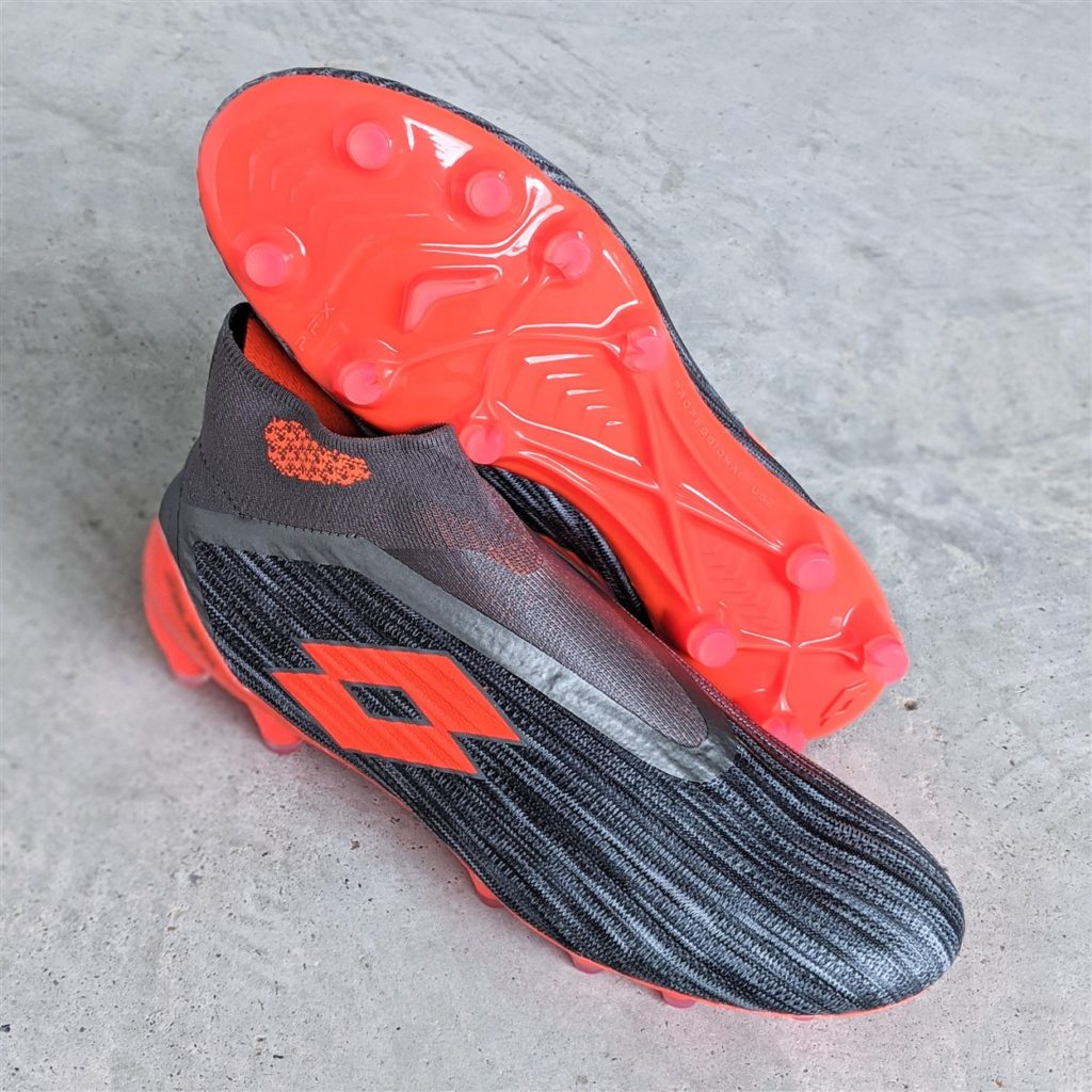 Lotto Solista 100 lll Gravity FG Cool Gray Orange Football Boots 
