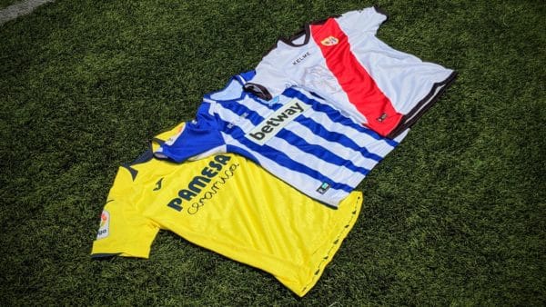 laliga kits - villareal, deportivo alaves, rayo vallecano