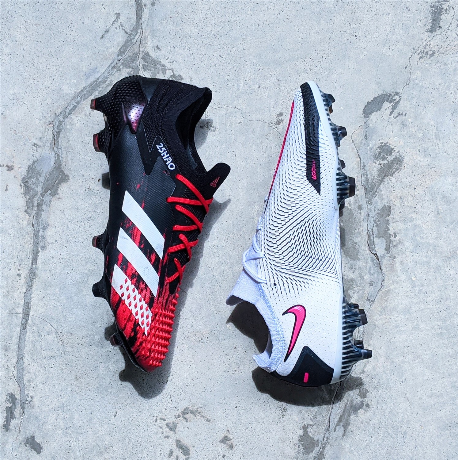 adidas predator vs nike phantom gt football boots soccer cleats review
