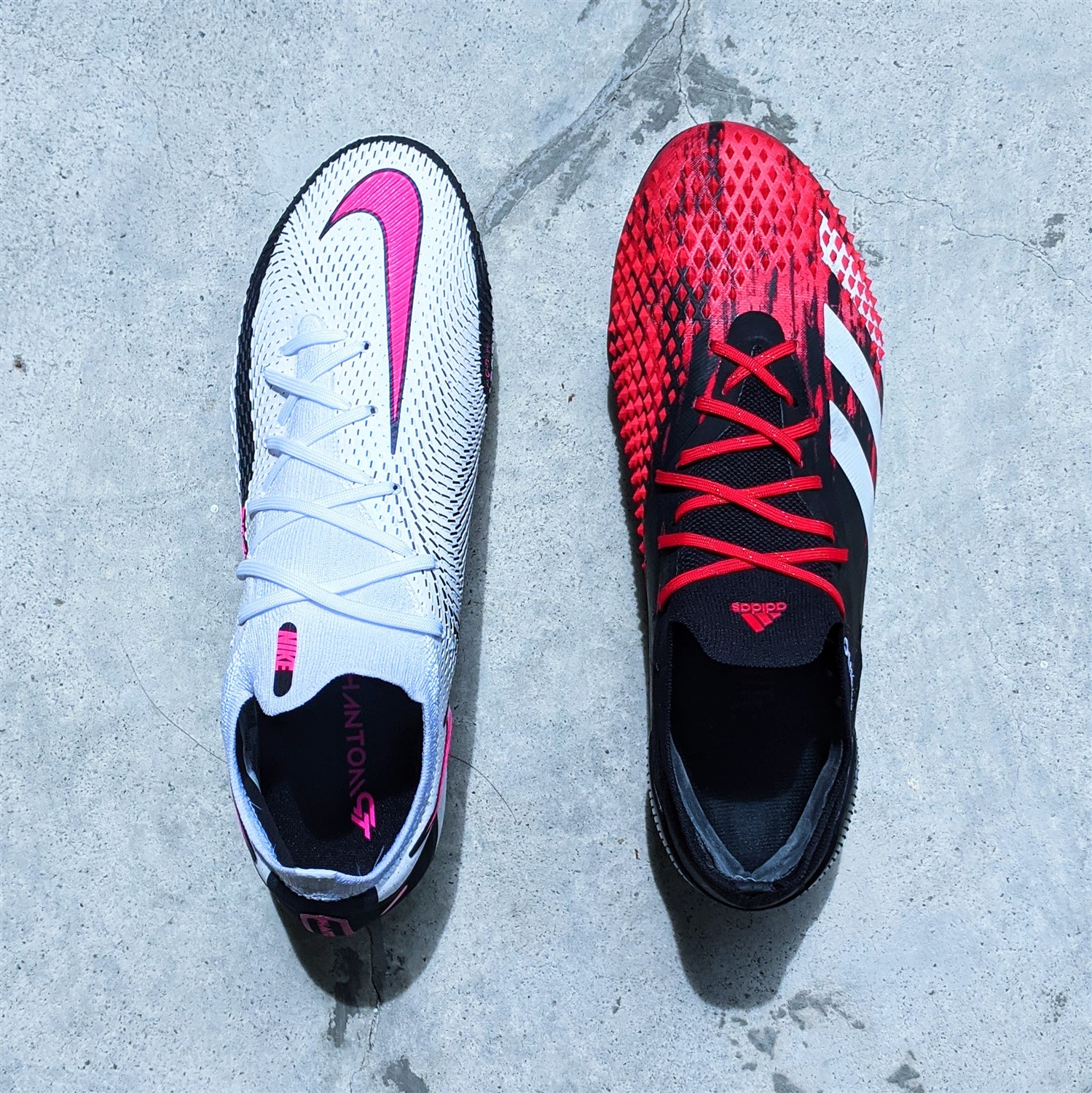 nike adidas football boots size comparison