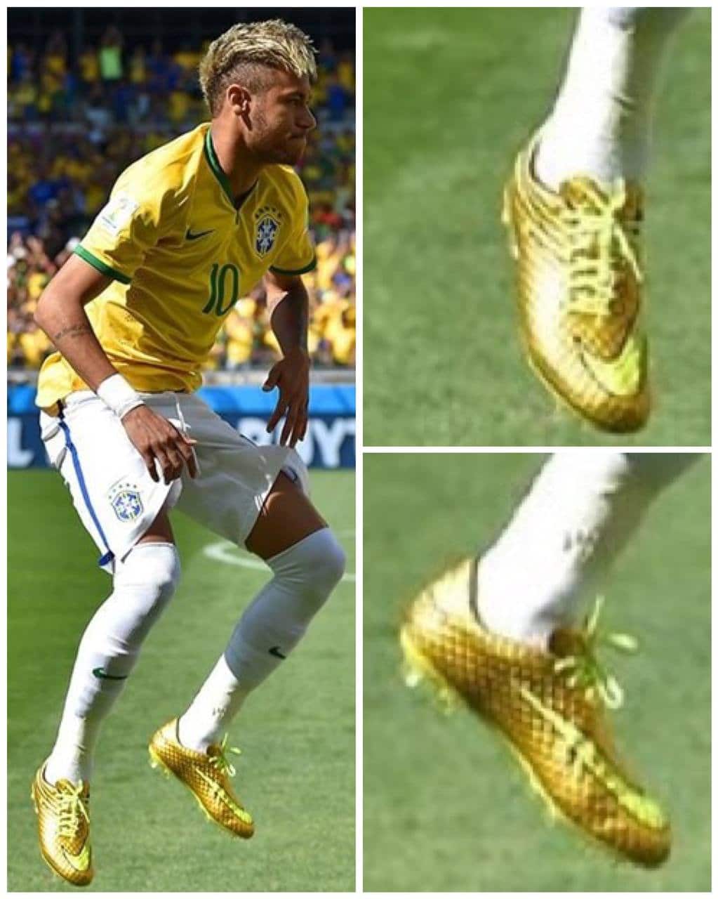 What Football Boots are Neymar Wearing? - Boot History - Hypervenom Phantom - Gold