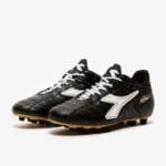 Diadora Baggio 03 Italy OG MD PU - Black/White/Gold image 3