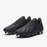 adidas X 19.3 Laceless FG -  Core Black/Utility Black/Metallic Silver image 3