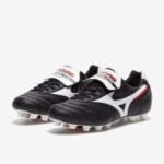 Mizuno Morelia II Made In Japan FG - Black/White/Chinese Red image 3