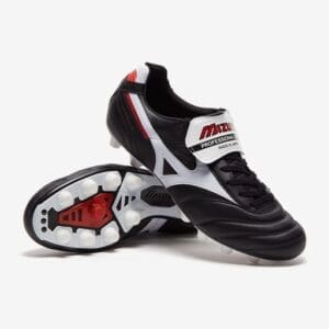 Mizuno Morelia II Made In Japan FG - Black/White/Chinese Red image 1