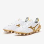 Mizuno Morelia Neo II Made In Japan FG - White/Gold image 3