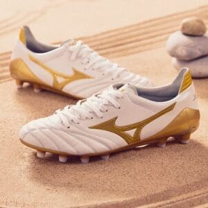 Mizuno Morelia Neo II Made In Japan FG - White/Gold image 1