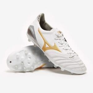 Mizuno Morelia Neo II K-Leather AG - White/Gold image 1