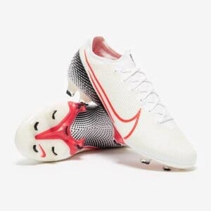 Nike Mercurial Vapor XIII Elite FG - White/Laser Crimson/Black image 1