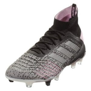 adidas Predator 19.1 FG Women's Soccer Cleat - BlackGreyPink